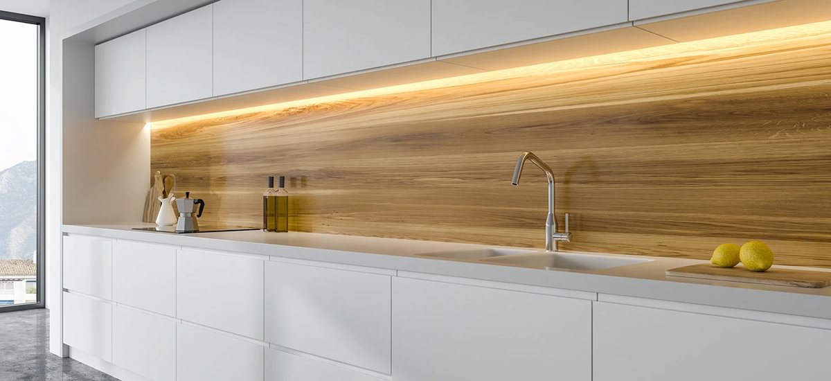 White matte kitchen
