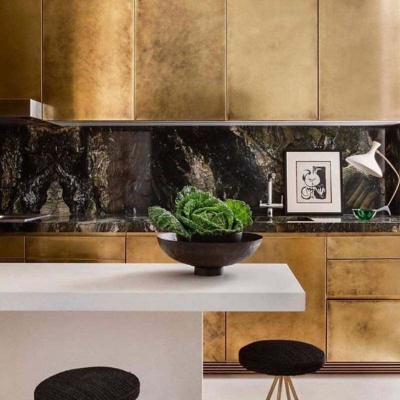 Luxury gold kitchen